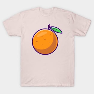 Orange Fruit Cartoon T-Shirt